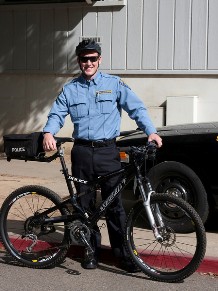Brett Heath with Public Safety Bicycle 
