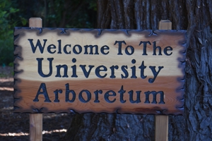 The University Arboretum sign