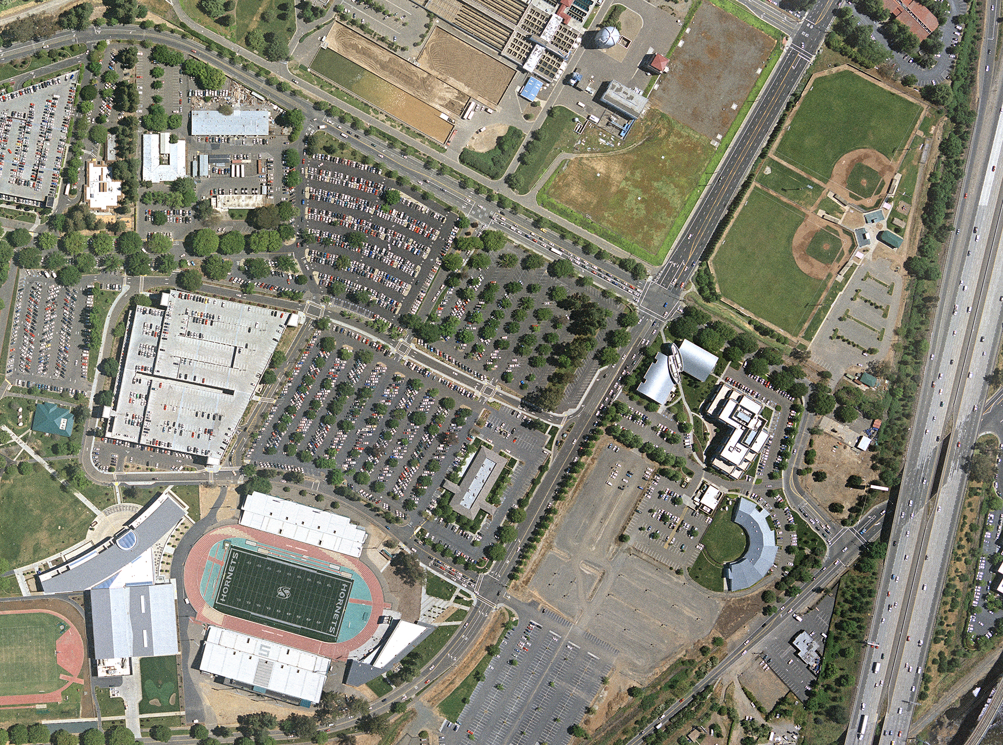 Ball Fields Aerial