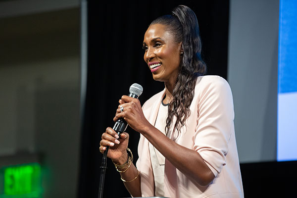 Lisa Leslie address SAS Day