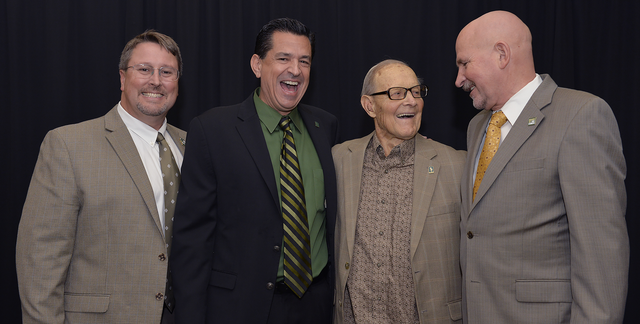 Tschannen with Sac State officials