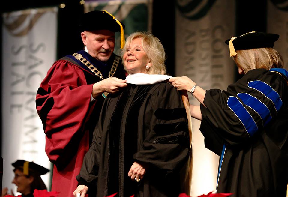 Joyce Raley Teel receives honorary doctorate