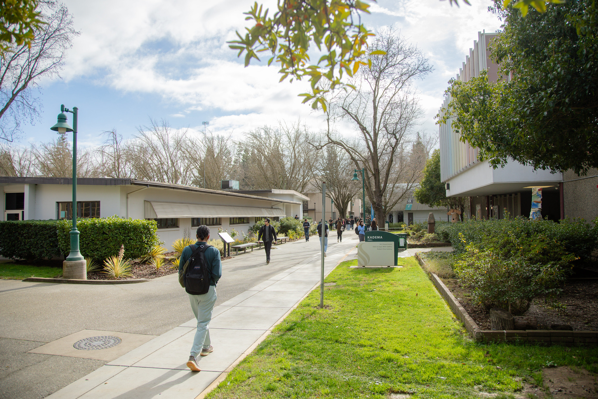 Students walk between classes on campus during the Spring 2024 semester at Sacramento State.