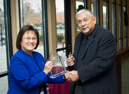 Image of Alice Tom receiving award