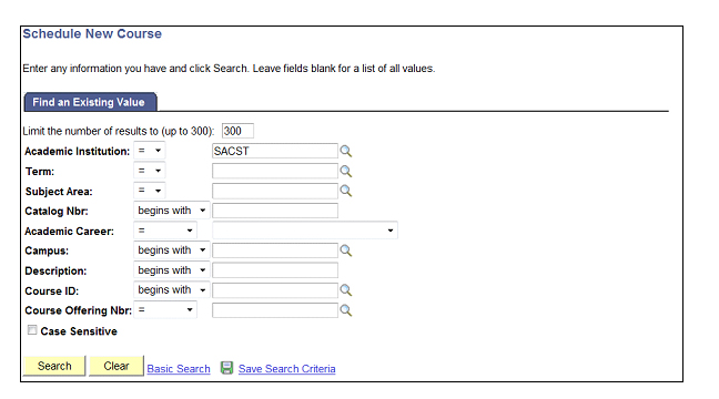 Figure 6:  Search page.