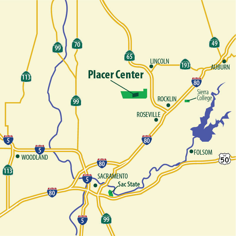 Placer Center map