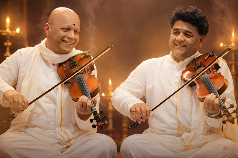 Ganesh & Kumaresh band photo