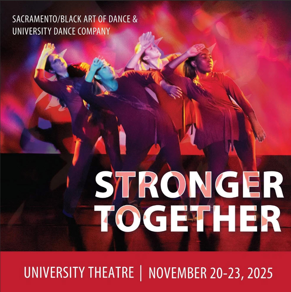 poster image for S/BAD & UDC show "Stronger Together" 11/20-23 in the UT