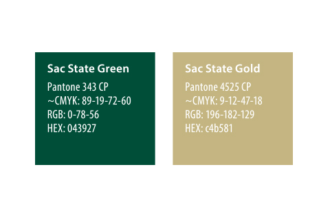 State Green and Sac State Gold