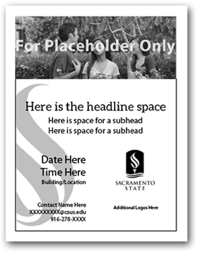 Standard voice flyer, 8.5” x 11”