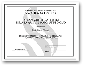 Formal voice certificate