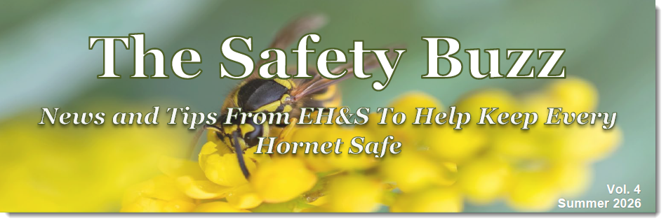 Summer Safety Banner featuring bees