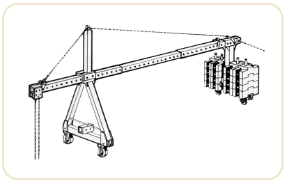 Scaffolding with tubular, welded frame