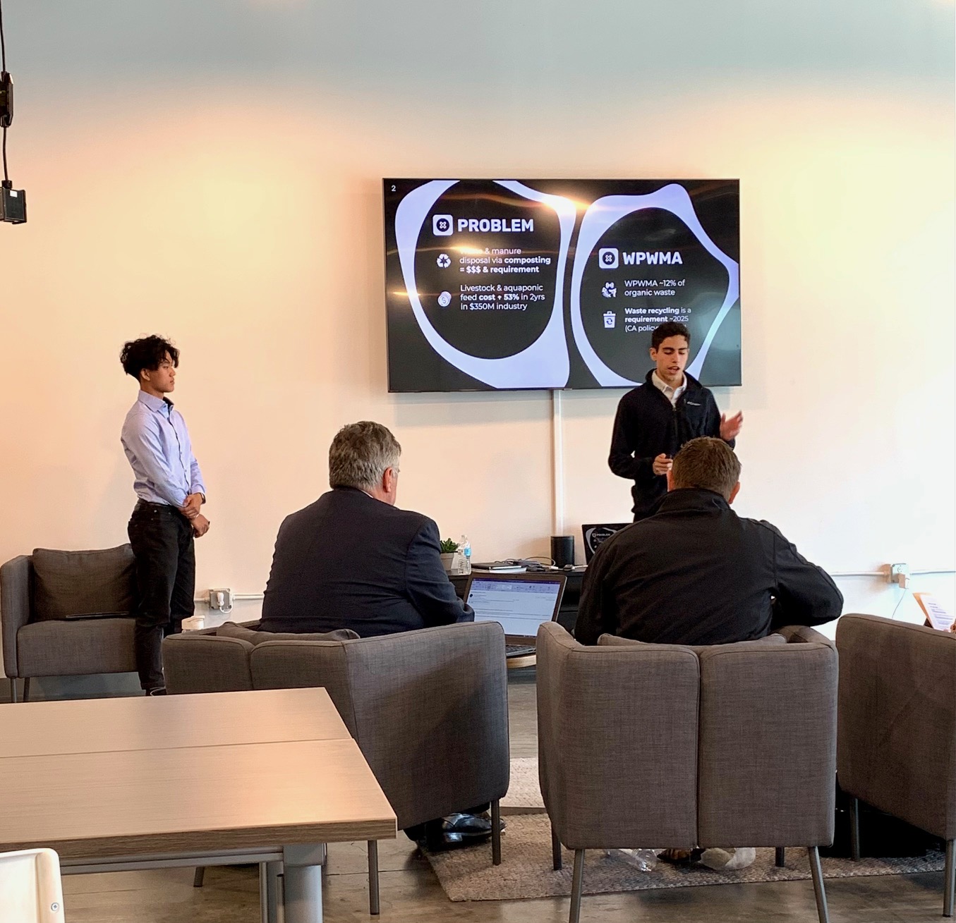 Amir Salehzdeh & Rosh Ho pitching AgGen