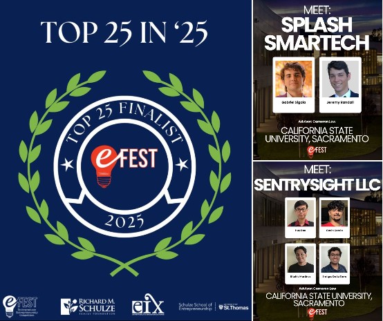 Sac State Student Team in the e-Fest Top 25 of '25