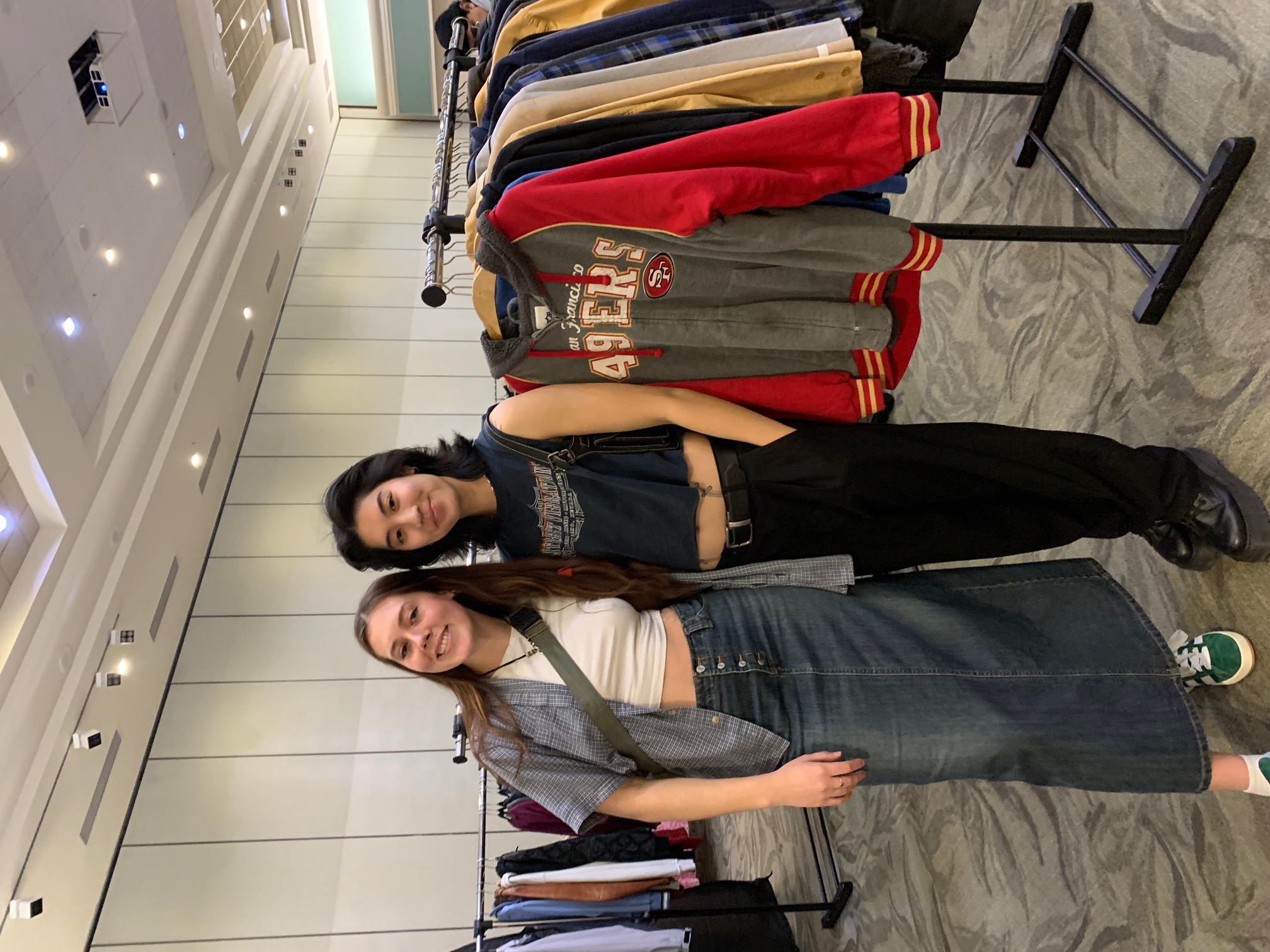 Madi Lane and Hannah Chavez, student vendors at Stinger Expo