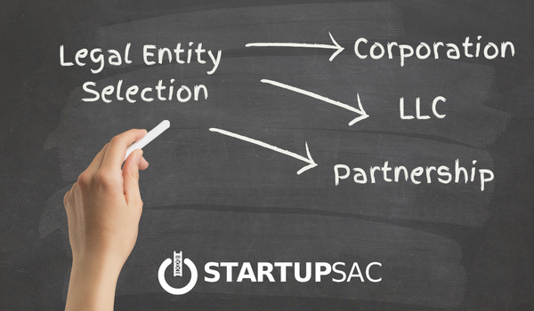 hand with chalk in front of a chalkboard with Legal Entity Selection