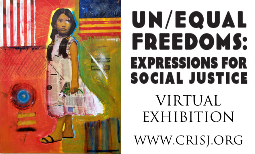 Flyer for opening featuring art by Jose Guerrero