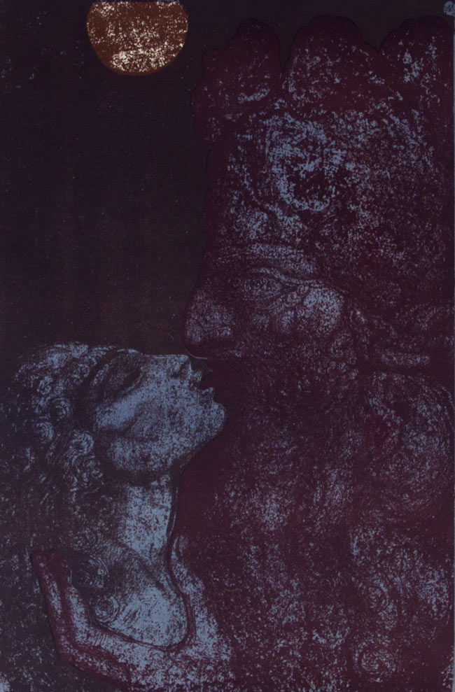 Samson and Delilah Lithograph