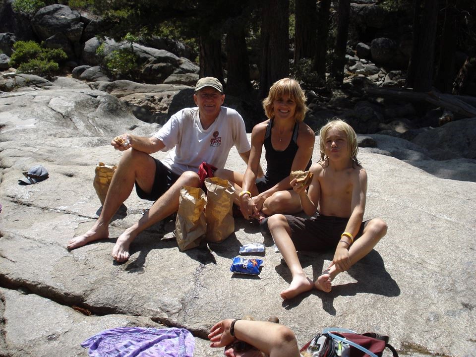 Family Photo at Chloe’s Bath on the Stanislaus River