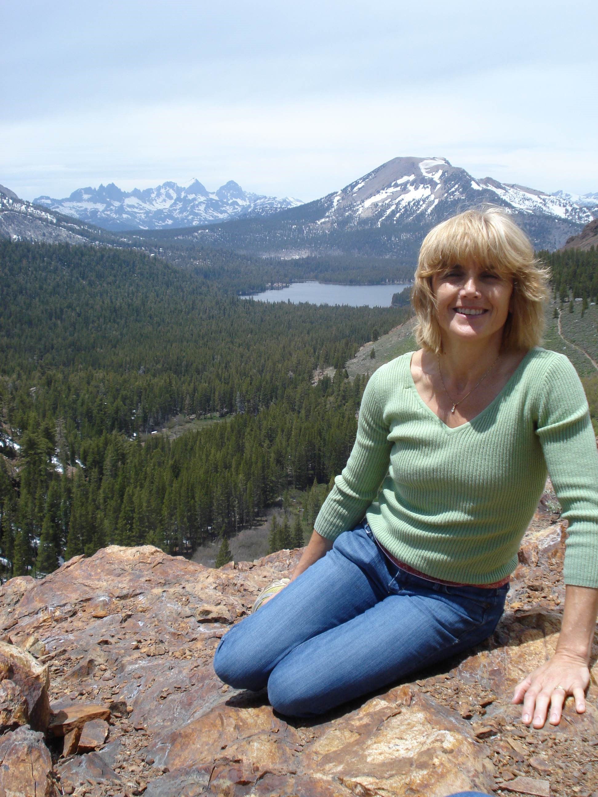 Theresa at Mammoth Lakes in 2010