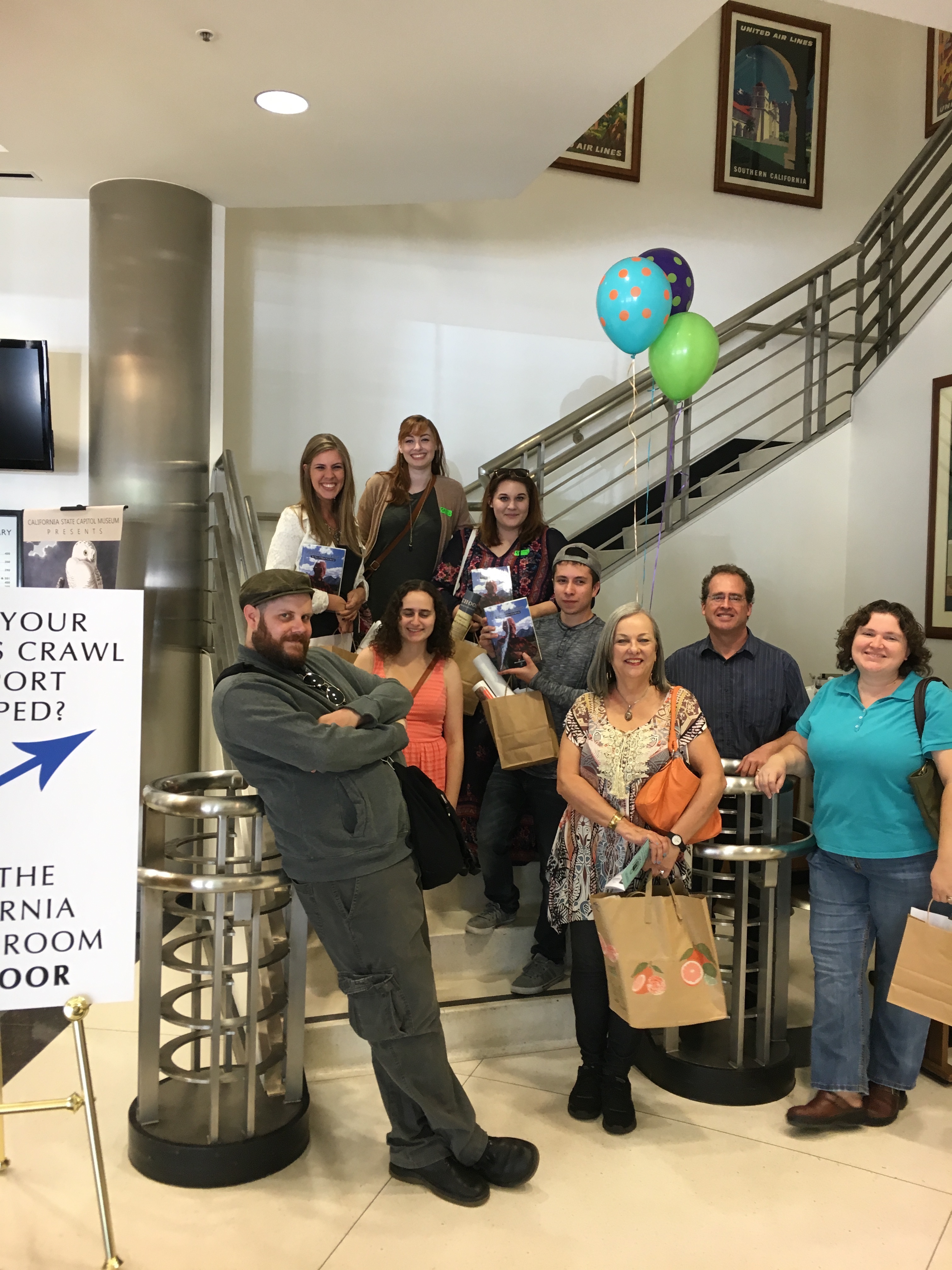 Public History students and faculty at the Sacramento Archives Crawl in 2016