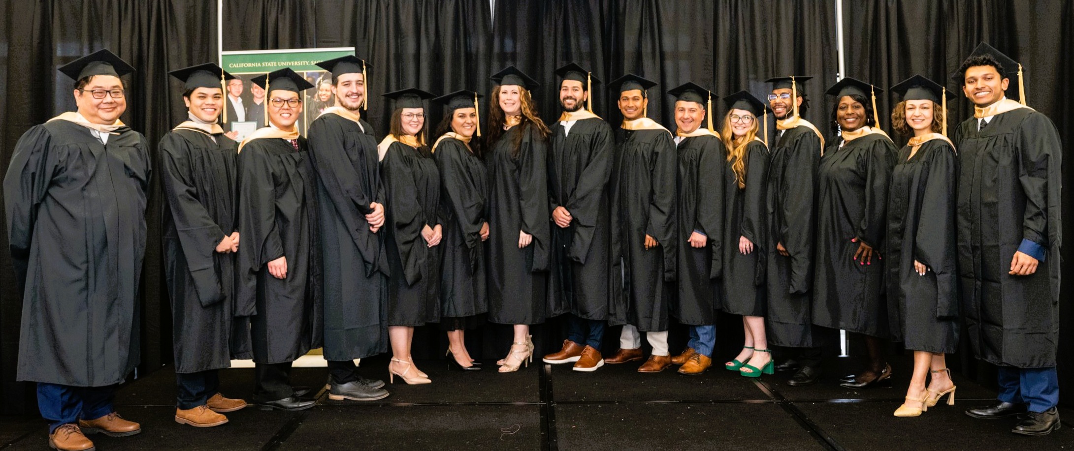 EMBA students at graduation