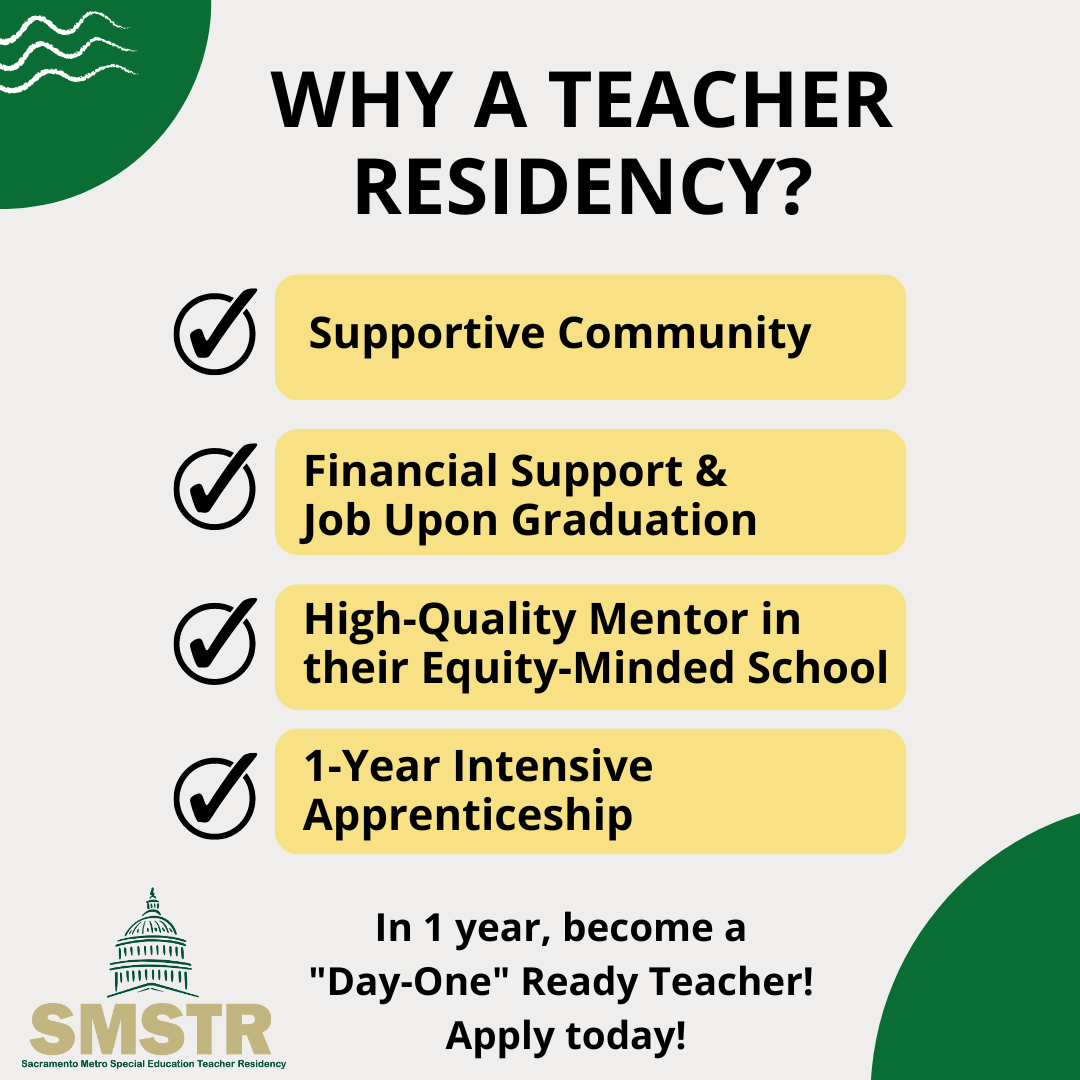 Why a Teacher Residency flyer