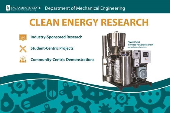 clean energy research with biomass-powered generator