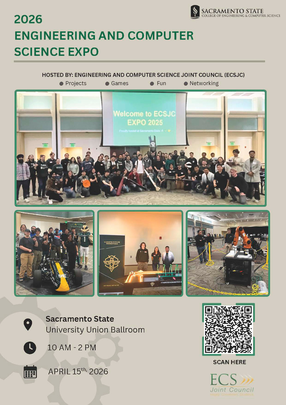 promotional Expo flyer for time, date, venue and RSVP link.