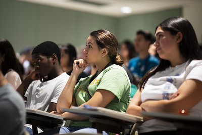 students watching lecture