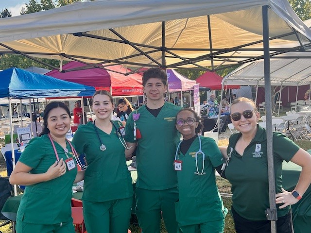 Health Hive Nursing Event with students and faculty sponsor