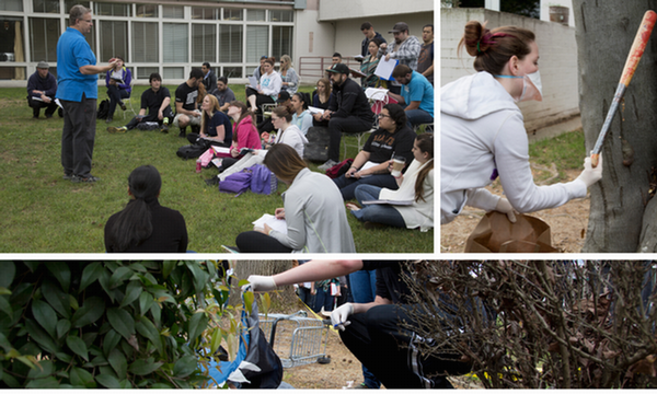 Outdoor class for crime scene lab