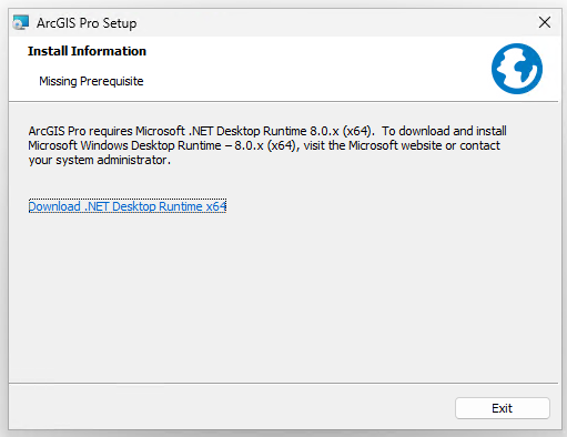Windows Runtime error window