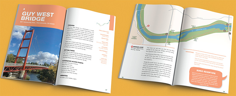 Sample chapter spread from Mildly Scenic
