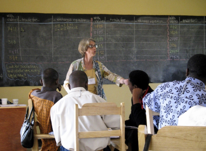 teacher teaching a class