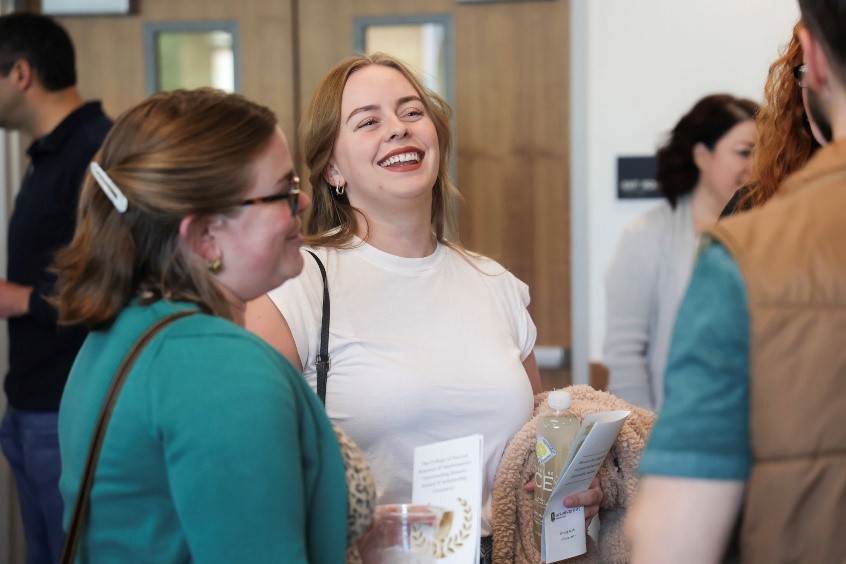 Sac State College of NSM Students at an event