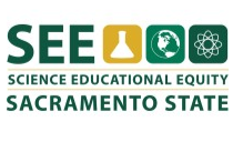 An image of a logo for the Science Educational Equity Program at Sacramento State