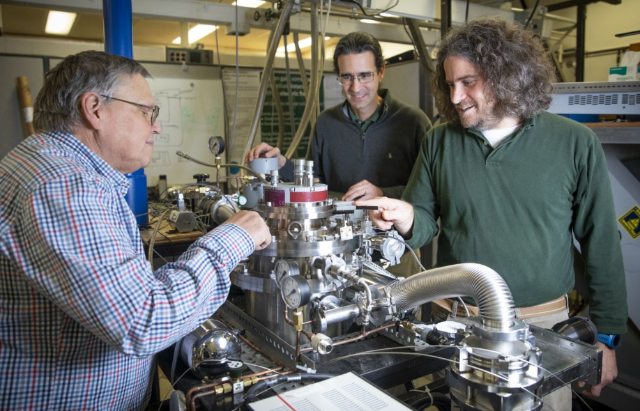 people collaborating on Physics research