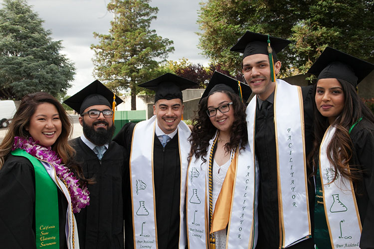 Spring Commencement, PALS program group of graduates in regalia