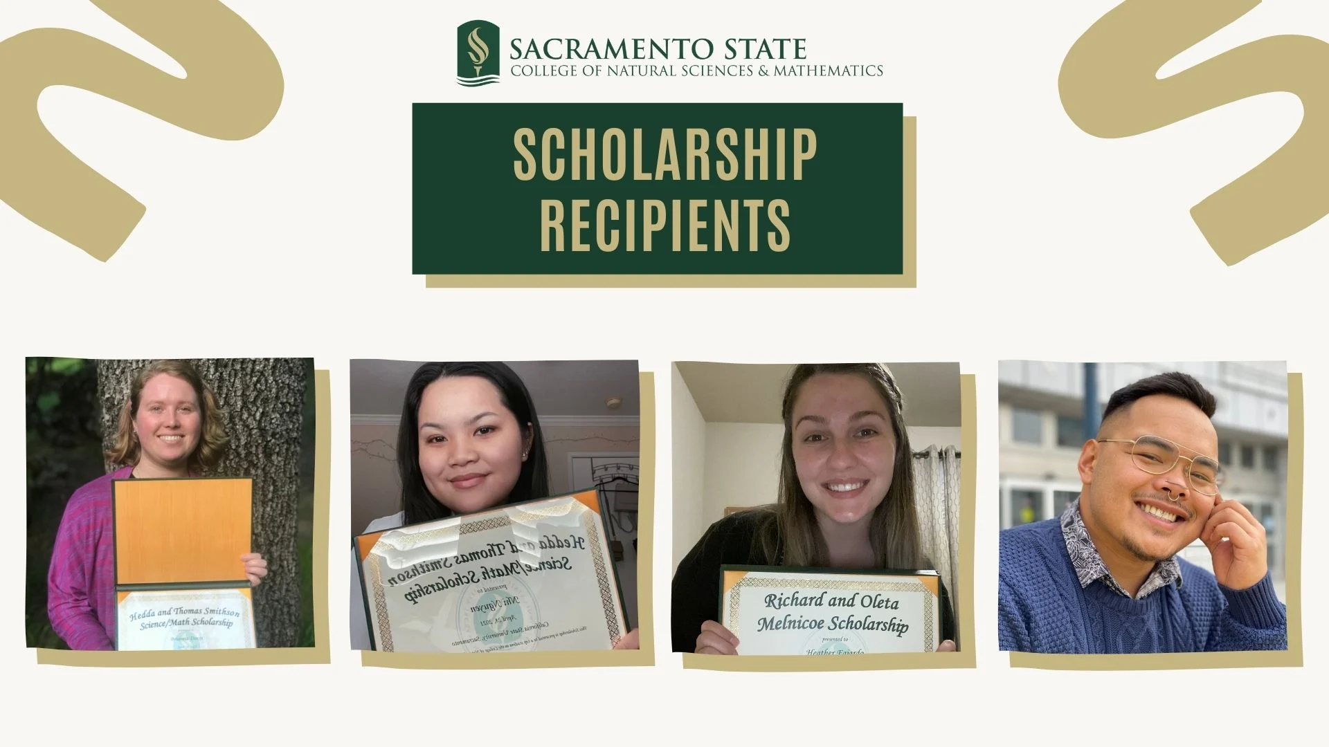 NSM Scholarship recipients