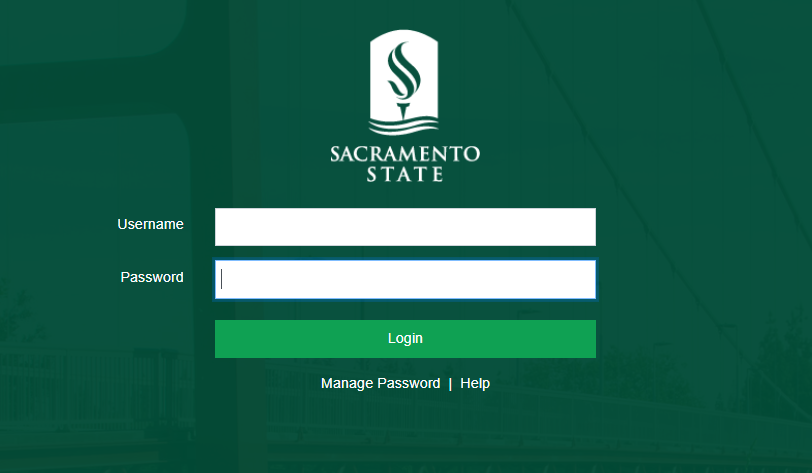SSO Login screen