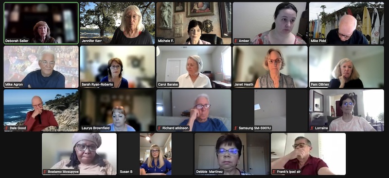 Screenshot of June 2023 Board Zoom Meeting