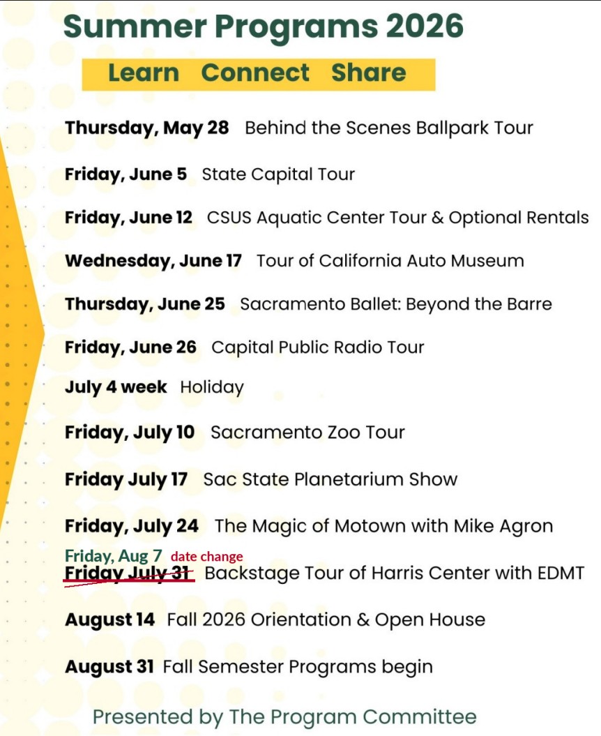 summer event dates
