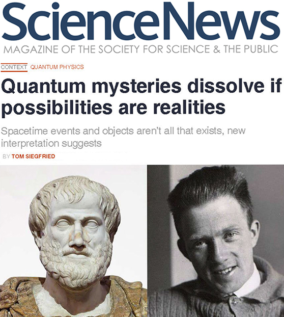 CPNS Research in Science News: Rehabilitating Aristotle in QM