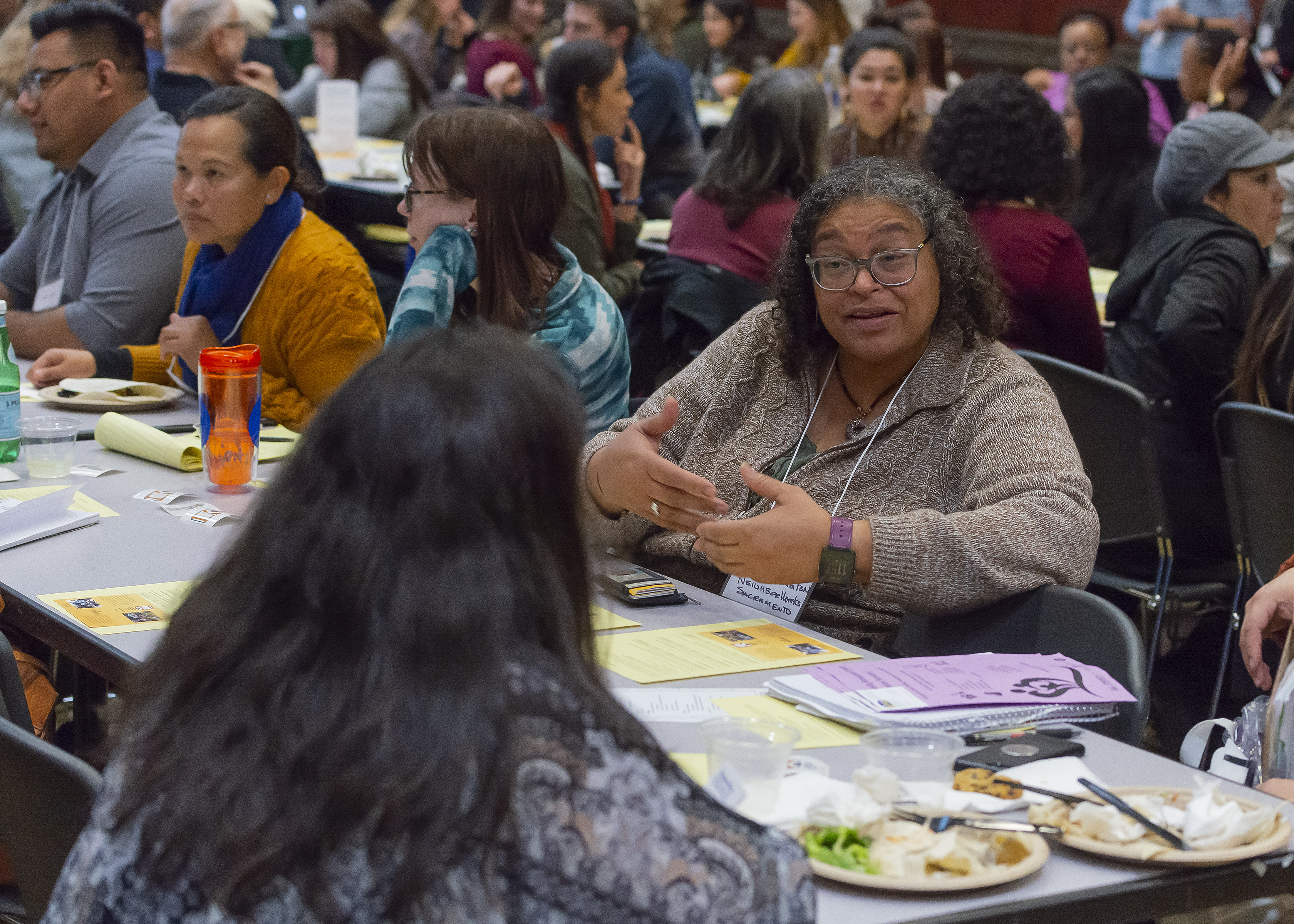 Guests from community organizations in discussion at Network Cafe January 2020