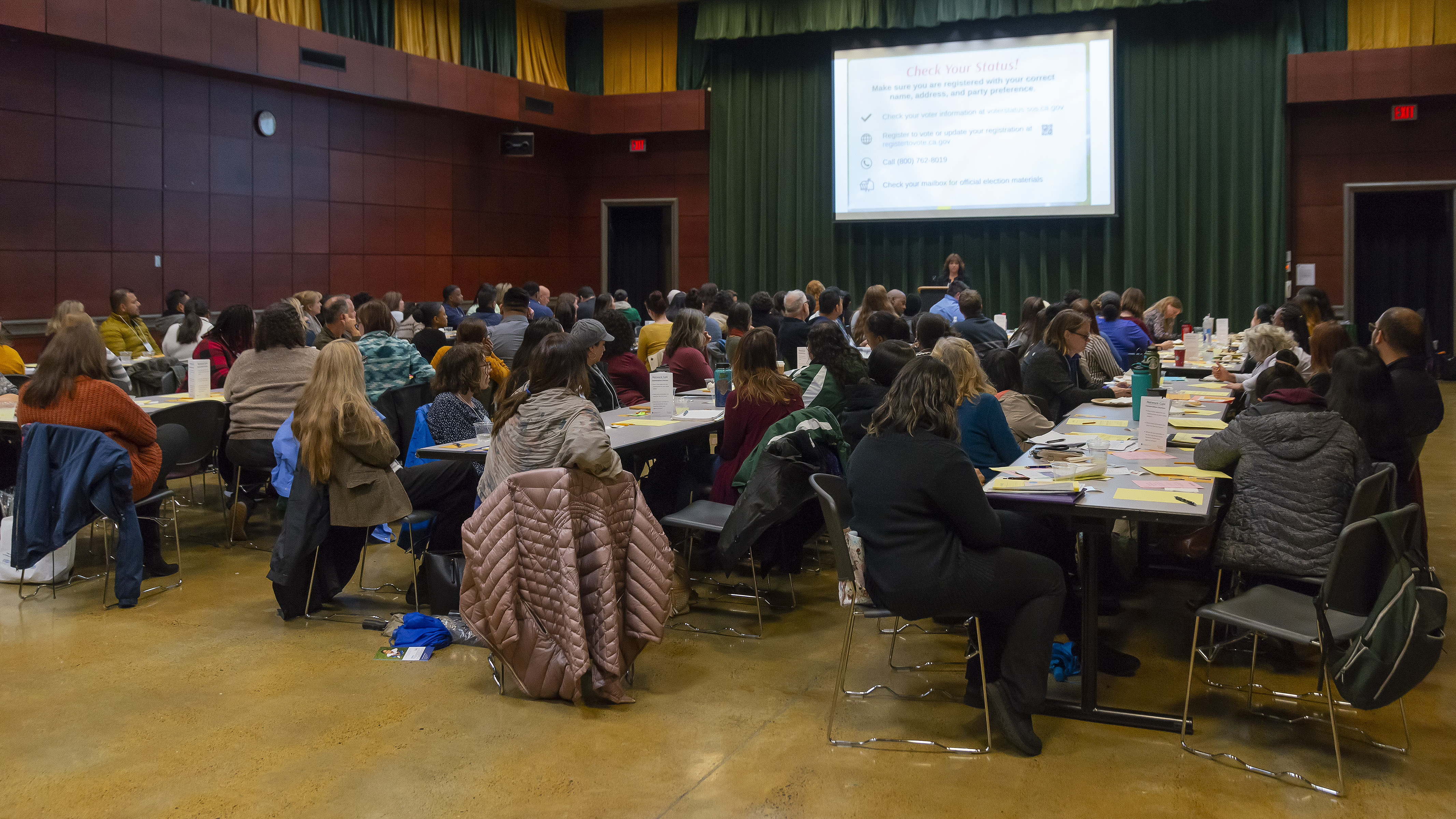 Guests listening to presentation at Network Cafe January 2020