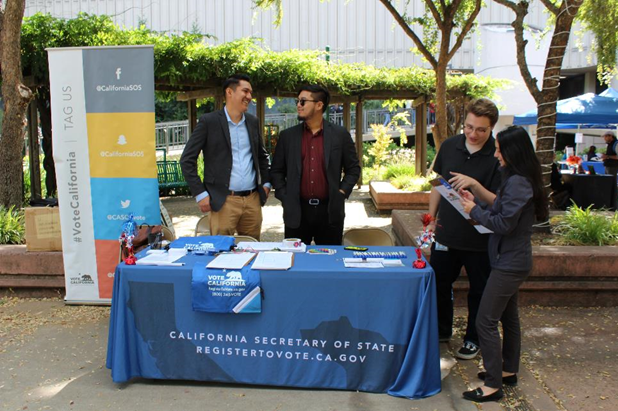 California Secretary of State’s Office tabling at 2019 Resource Fair