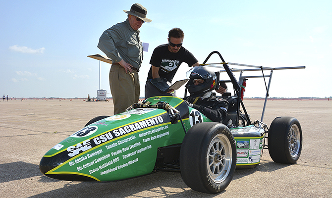 Hornet Racing team students create Formula SAE race car