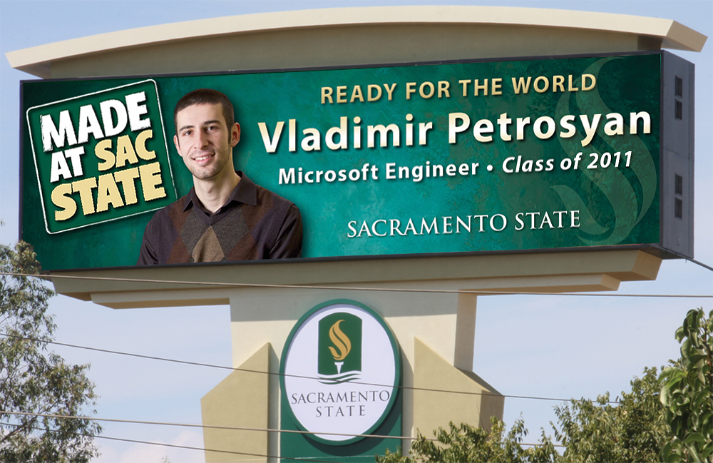 made at sac state billboard